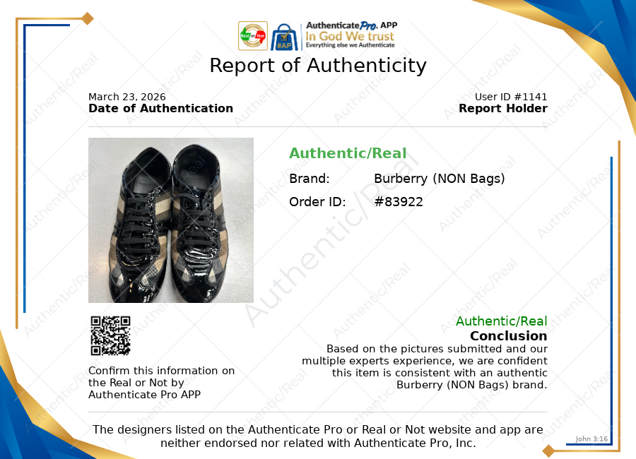 Shoes Luxury Designer By Burberry In Black & Tan, Size:8.5