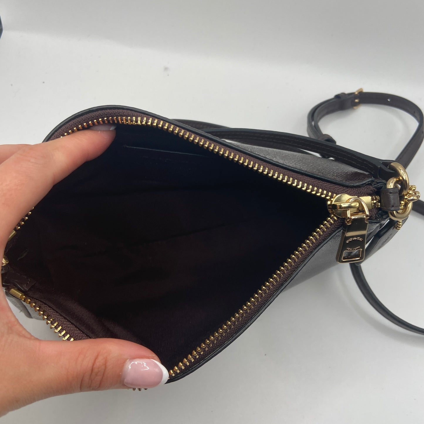 Crossbody Designer By Coach, Size: Small
