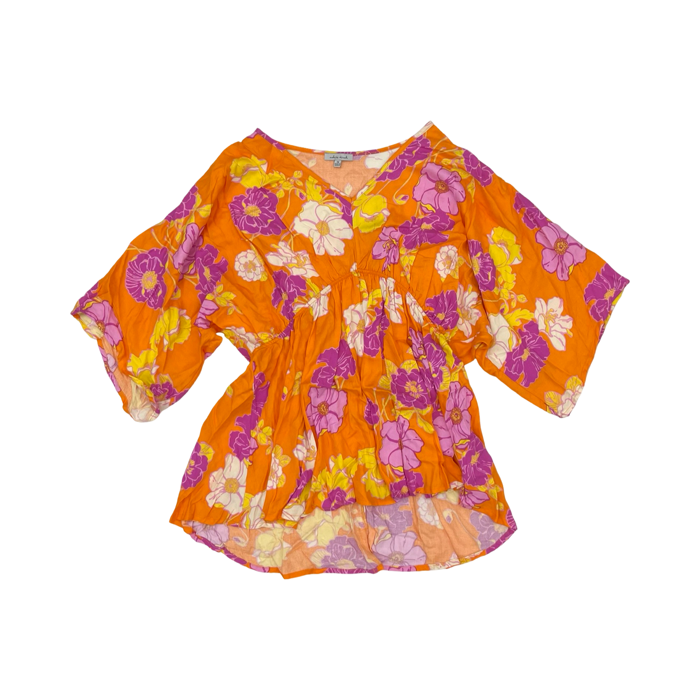 Top Ss By White Birch In Orange & Purple, Size:1X