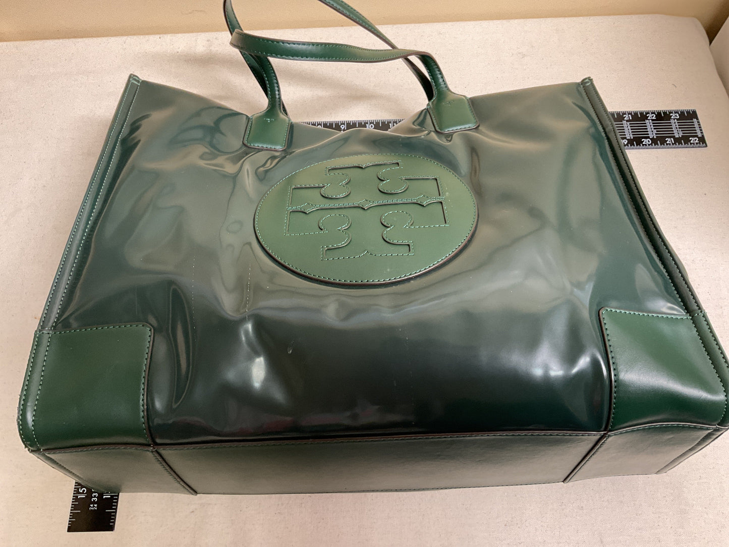 Tote Designer By Tory Burch In Green, Size:Large