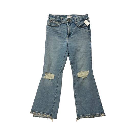 Jeans Flared By Good American In Blue Denim, Size:10