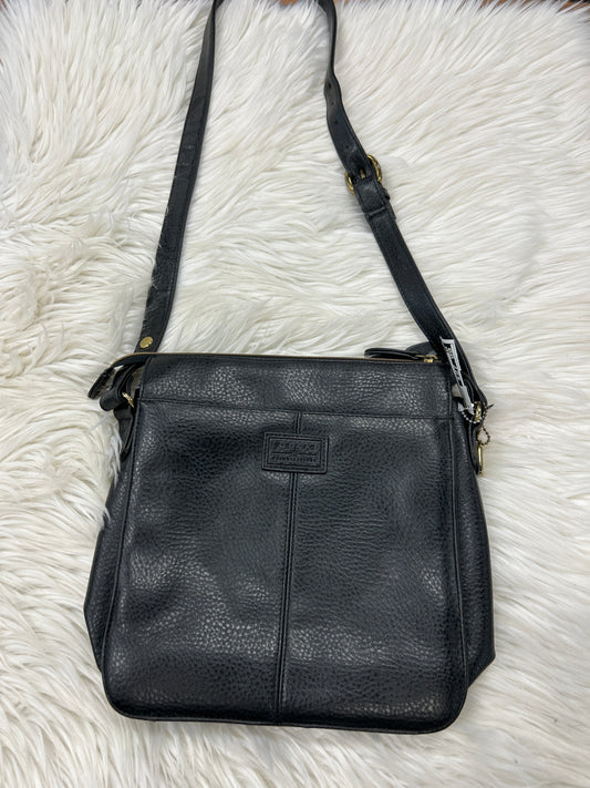Handbag Leather By Relic In Black, Size:Medium