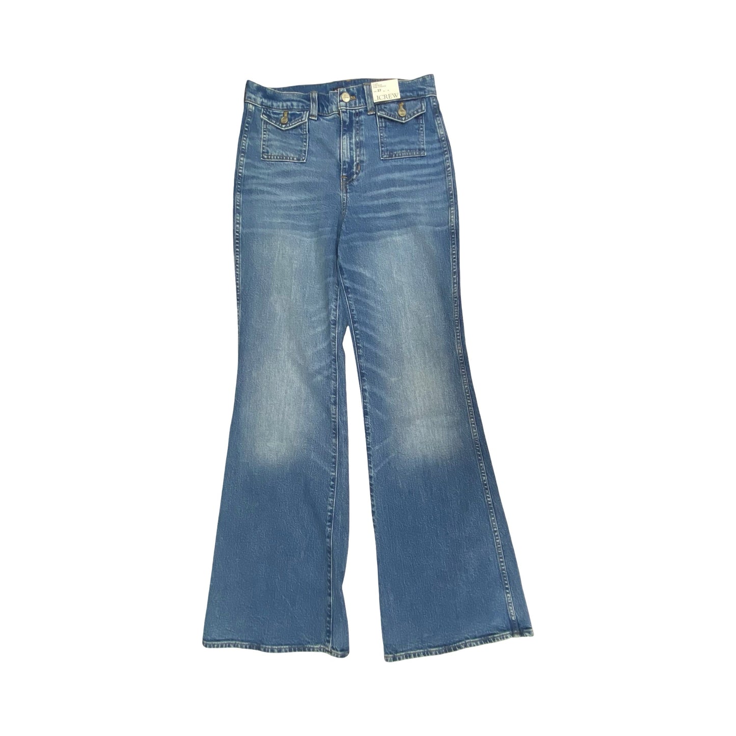 Jeans Flared By J. Crew In Blue Denim, Size:4