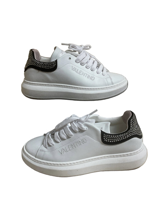 Shoes Designer By Valentino-Mario In White, Size:9.5