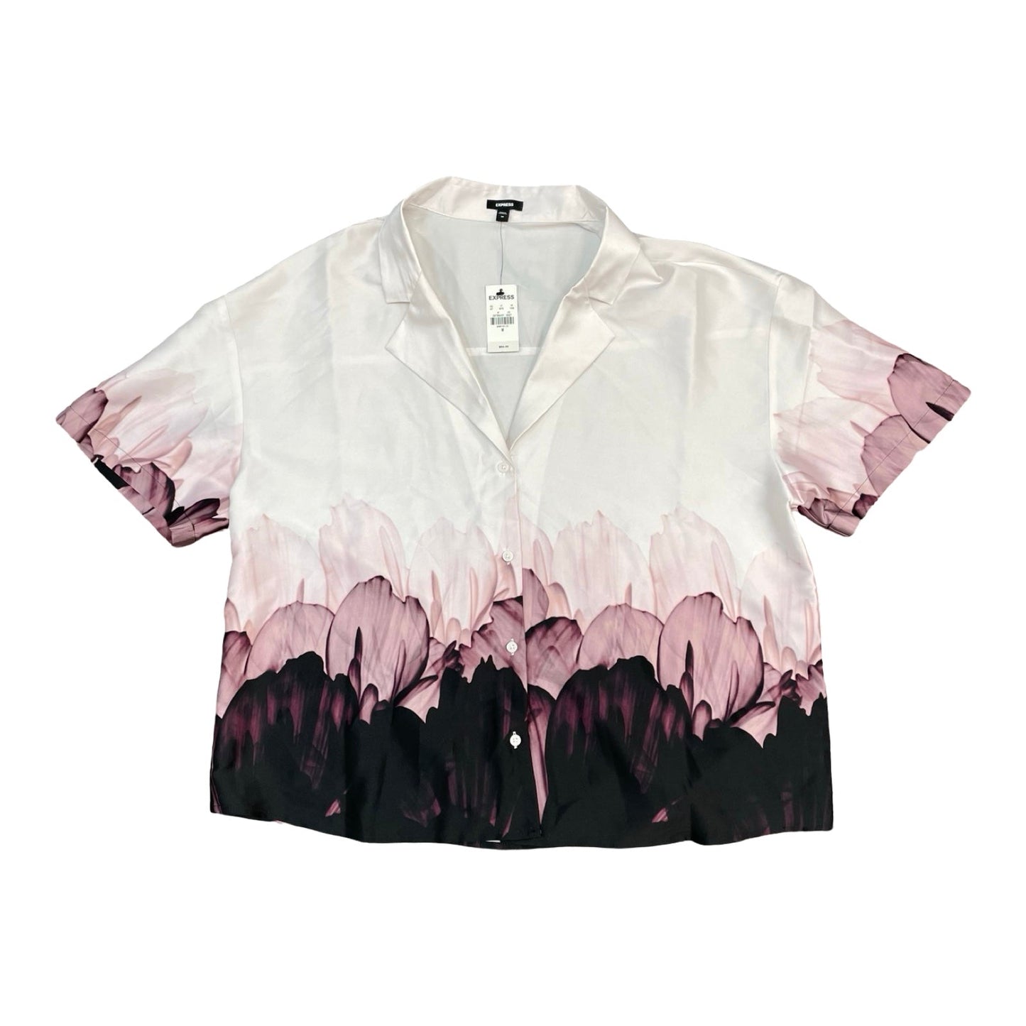 Top Ss By Express In Floral Print, Size:M