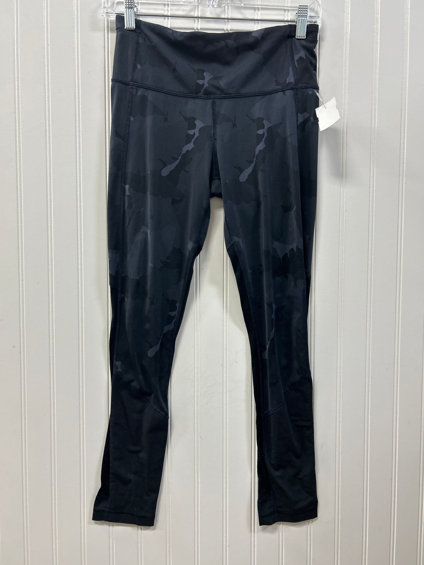 Athletic Leggings By Lululemon In Black & Grey, Size:6