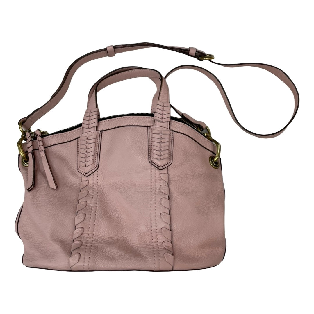 Handbag Leather By Oryany In Pink, Size:Medium