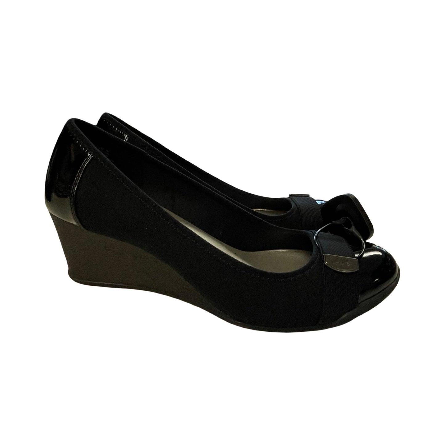 Shoes Heels Wedge By Anne Klein In Black, Size:9