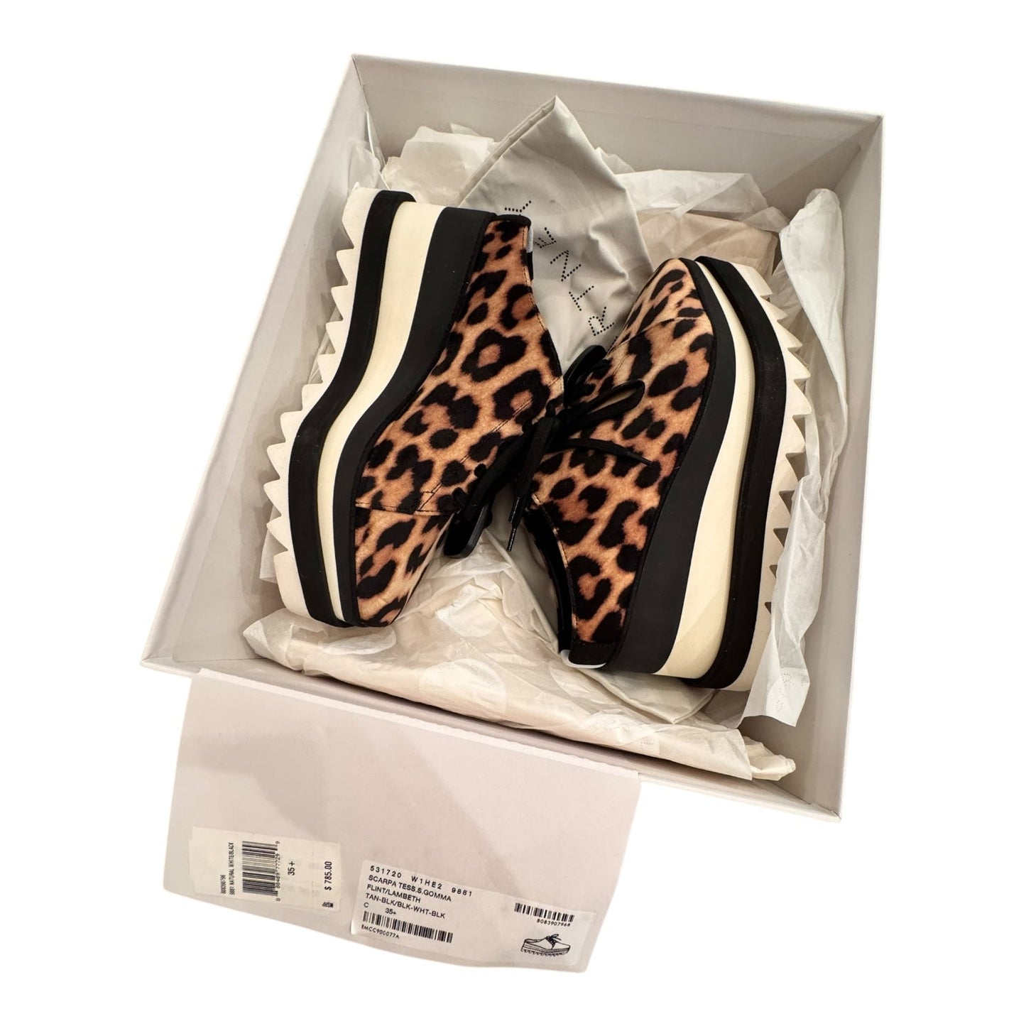Shoes Luxury Designer By Stella Mccartney In Animal Print, Size:35+ (5.5)