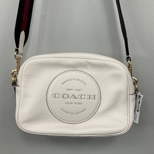 Crossbody Designer By Coach In Cream, Size:Small