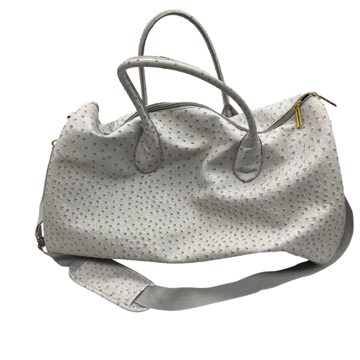Duffle And Weekender By Nicole By Nicole Miller In Grey, Size:Large