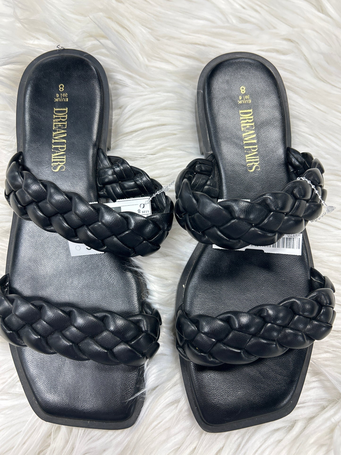 Sandals Flats By Dream Pairs In Black, Size:8