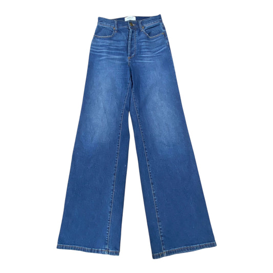 Jeans Wide Leg By Evereve In Blue Denim, Size:4