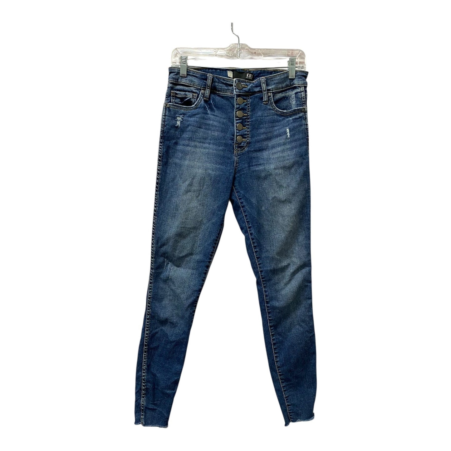 Jeans Skinny By Kut In Blue Denim, Size:4
