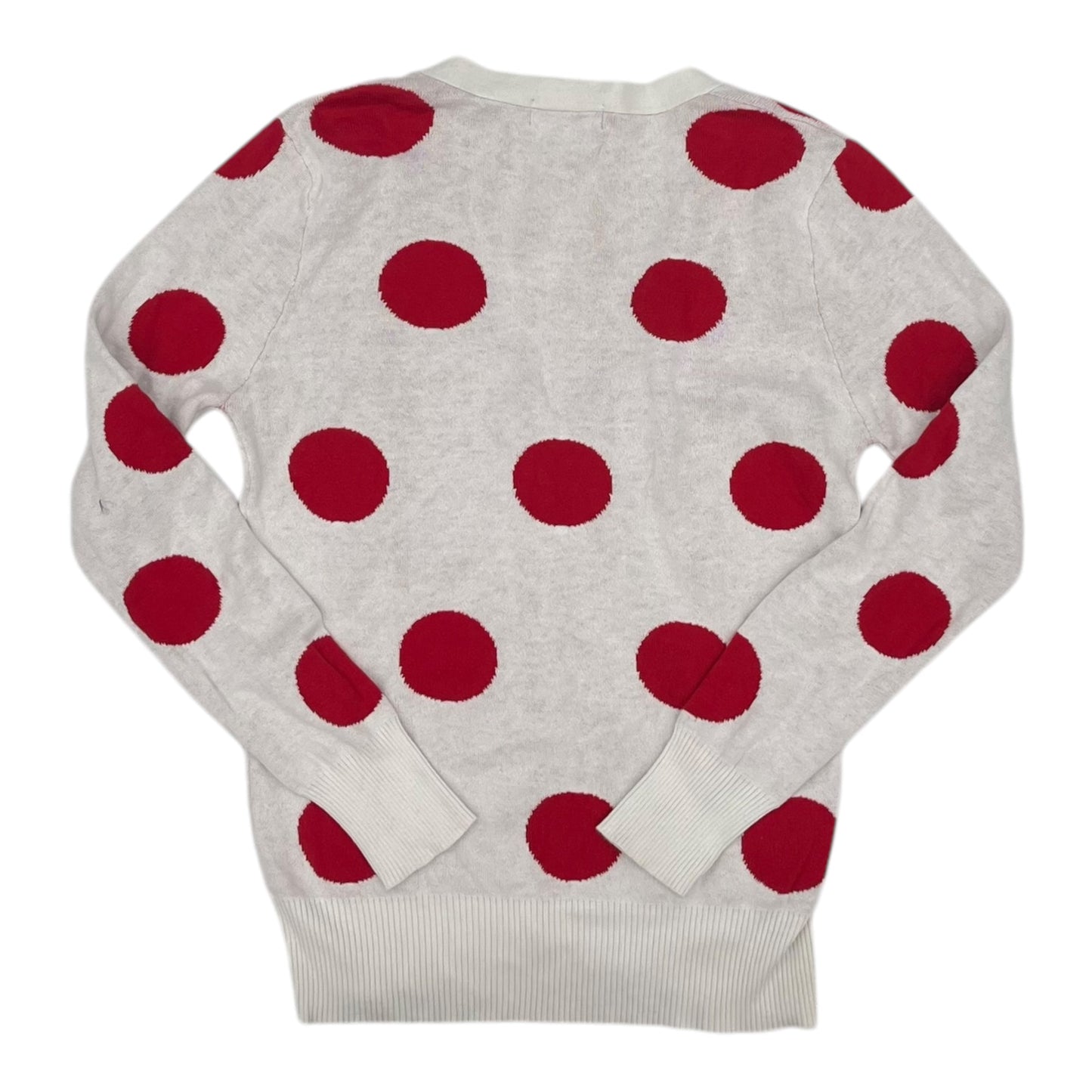 Cardigan By Pol In Red & White, Size:L