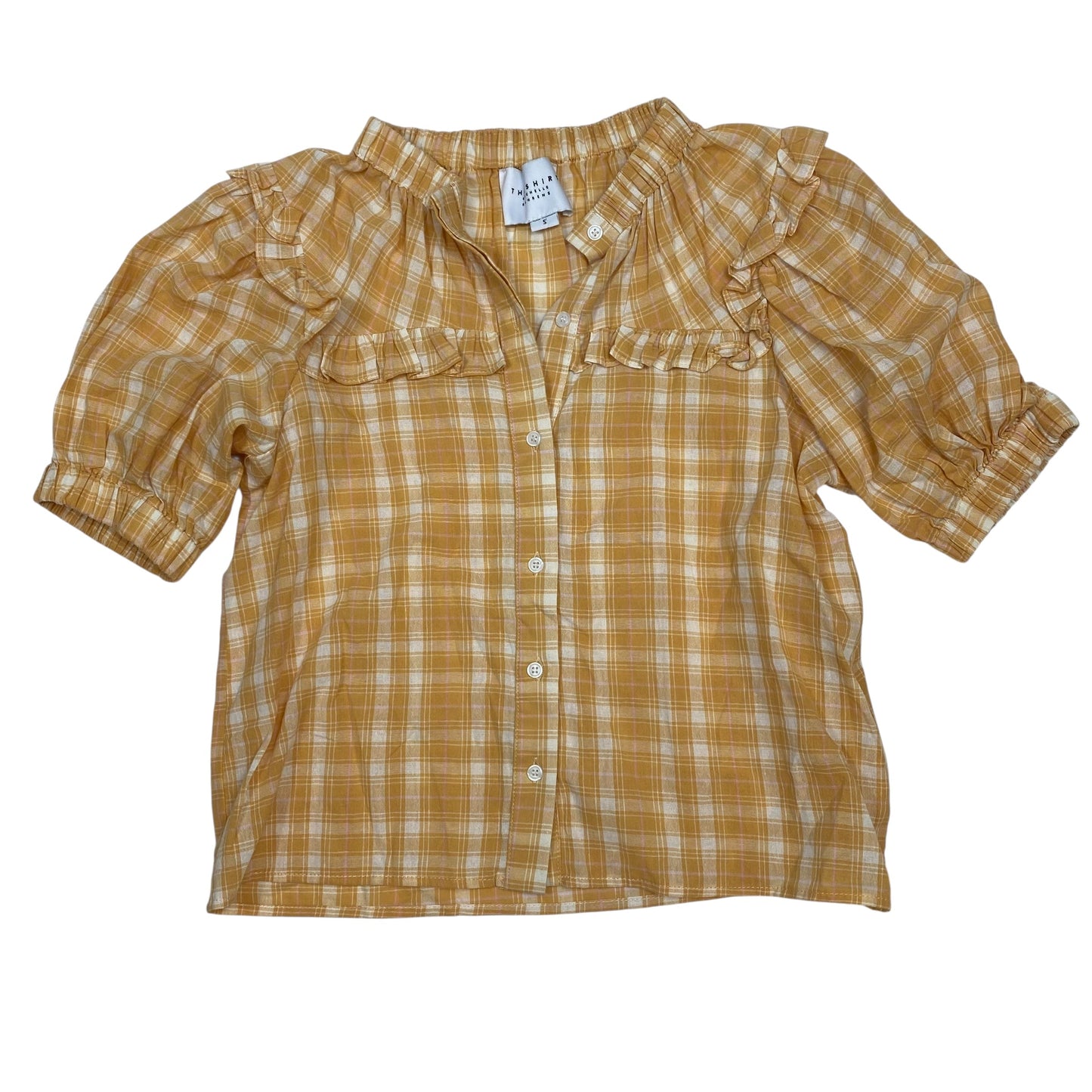 Top Ss By The Shirt Rochelle Behrens In Orange, Size:S