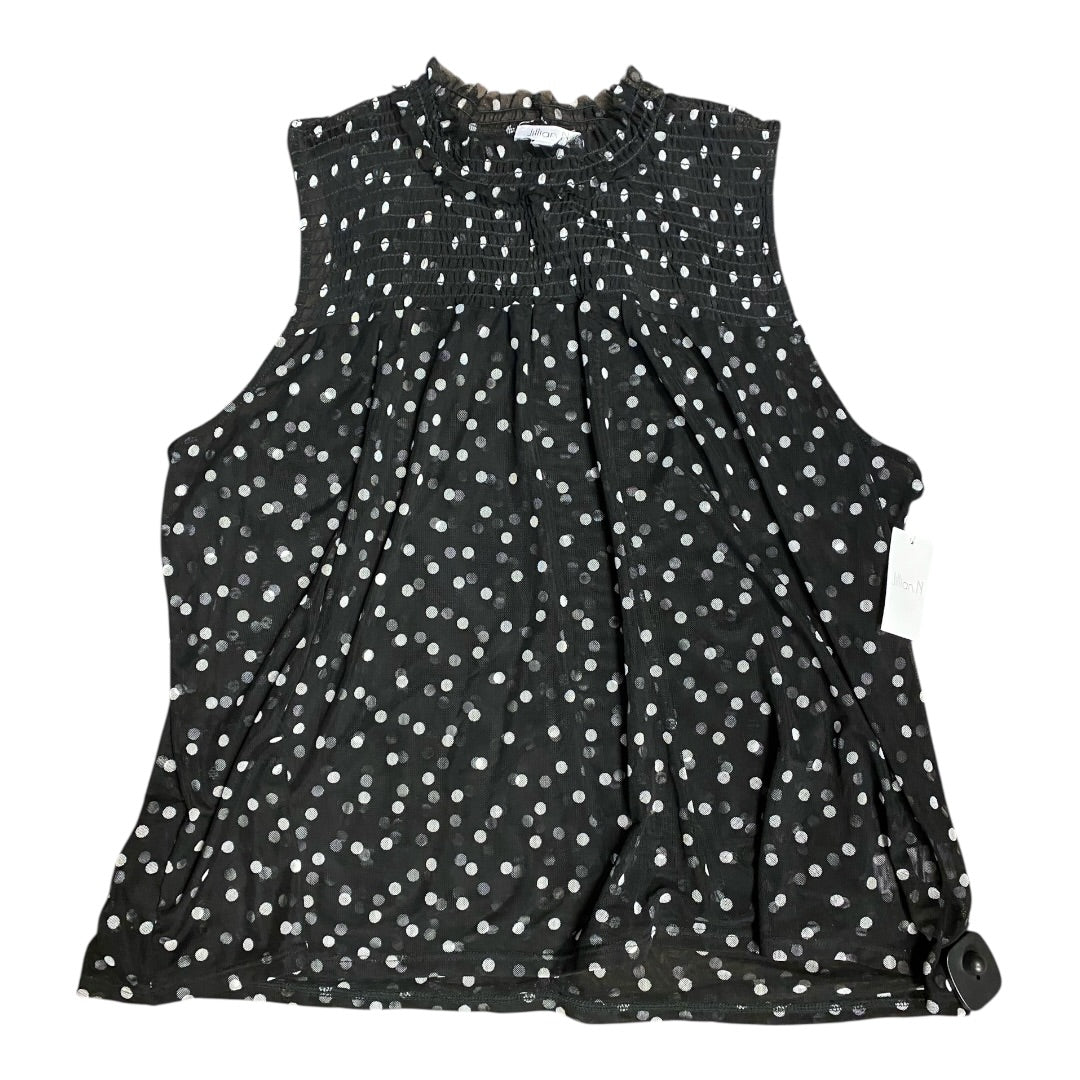 Top Sleeveless By Cmc In Polkadot Pattern, Size:3X