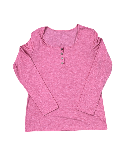 Top Ls By Clothes Mentor In Pink, Size:M