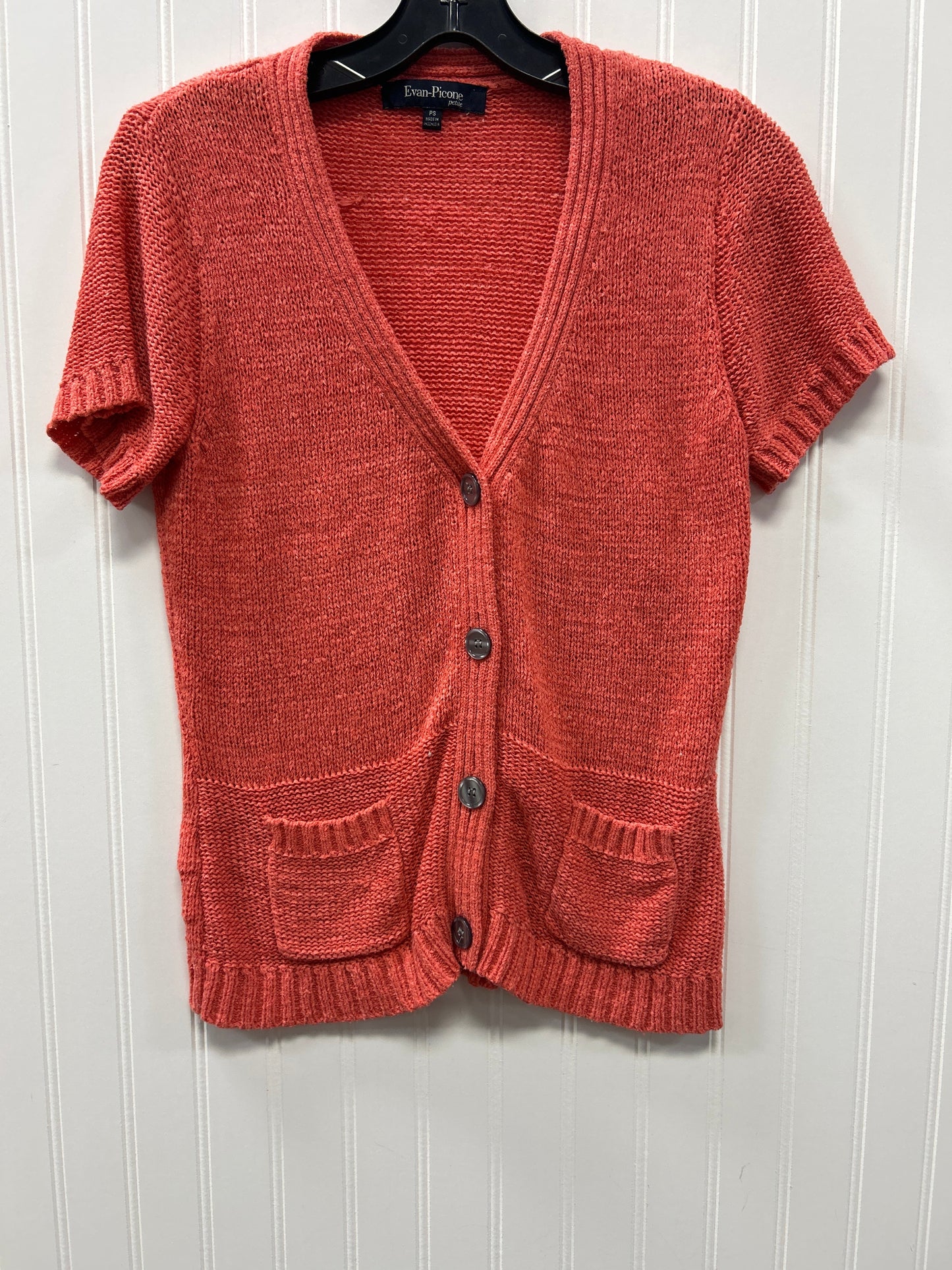 Blouse Ss By Evan-Picone In Peach, Size:Sp