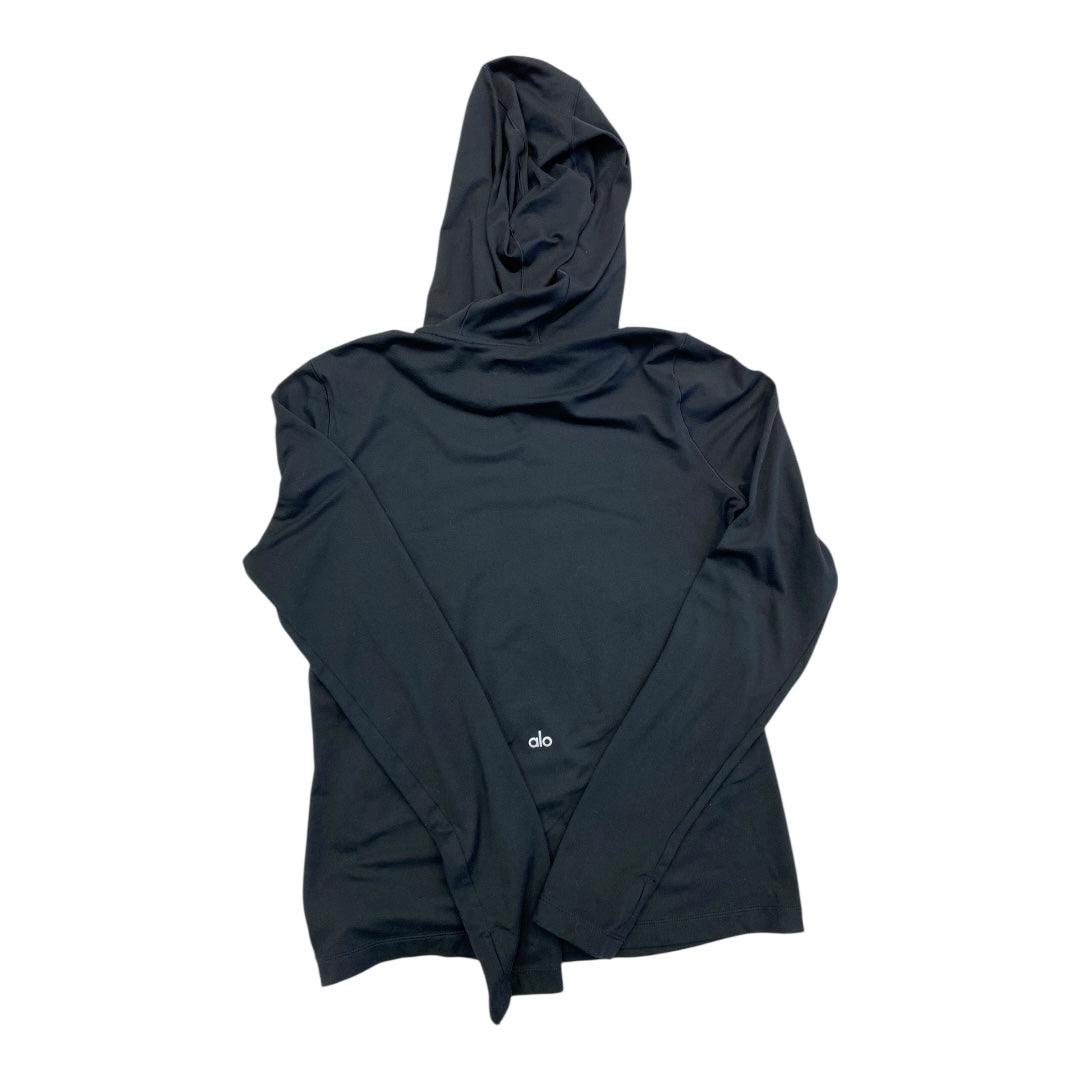 Athletic Top Ls Hoodie By Alo In Black, Size:L