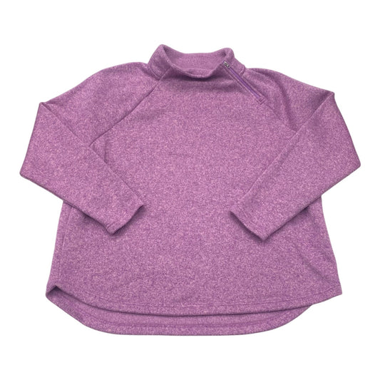 Athletic Sweatshirt Collar By Eddie Bauer In Purple, Size:2X
