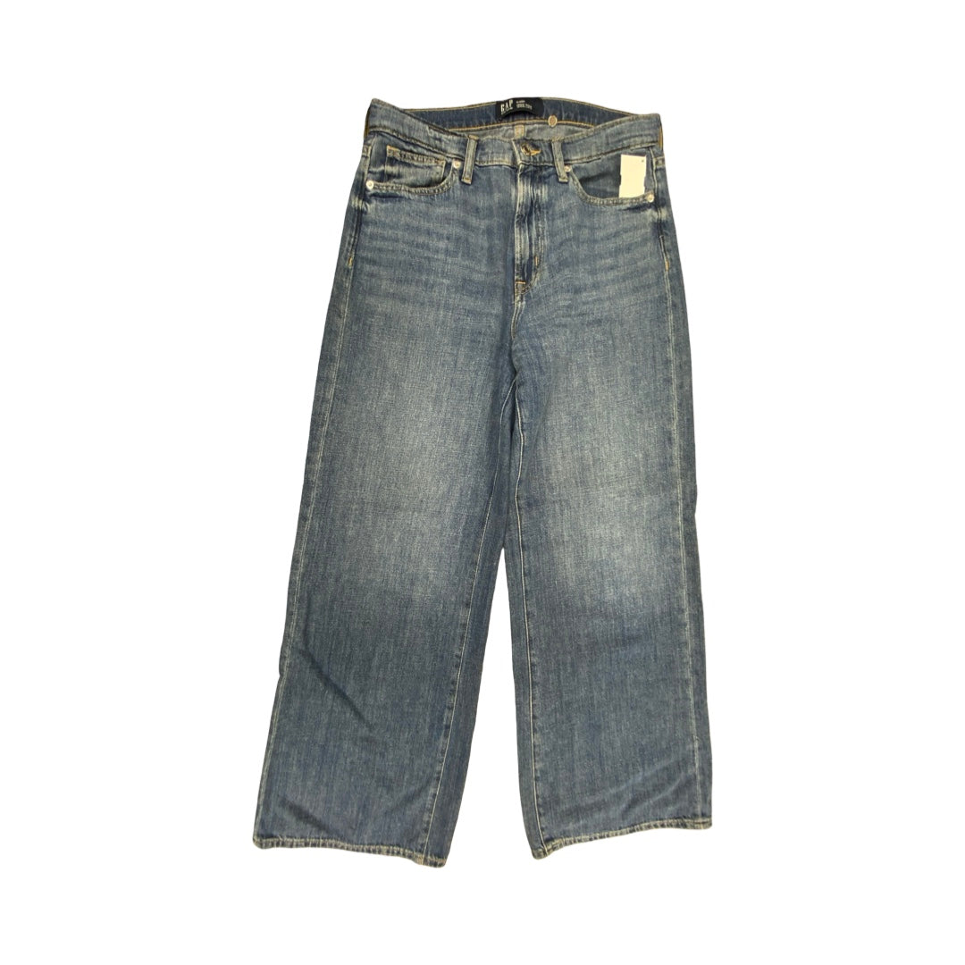 Jeans Wide Leg By Gap In Blue, Size:6