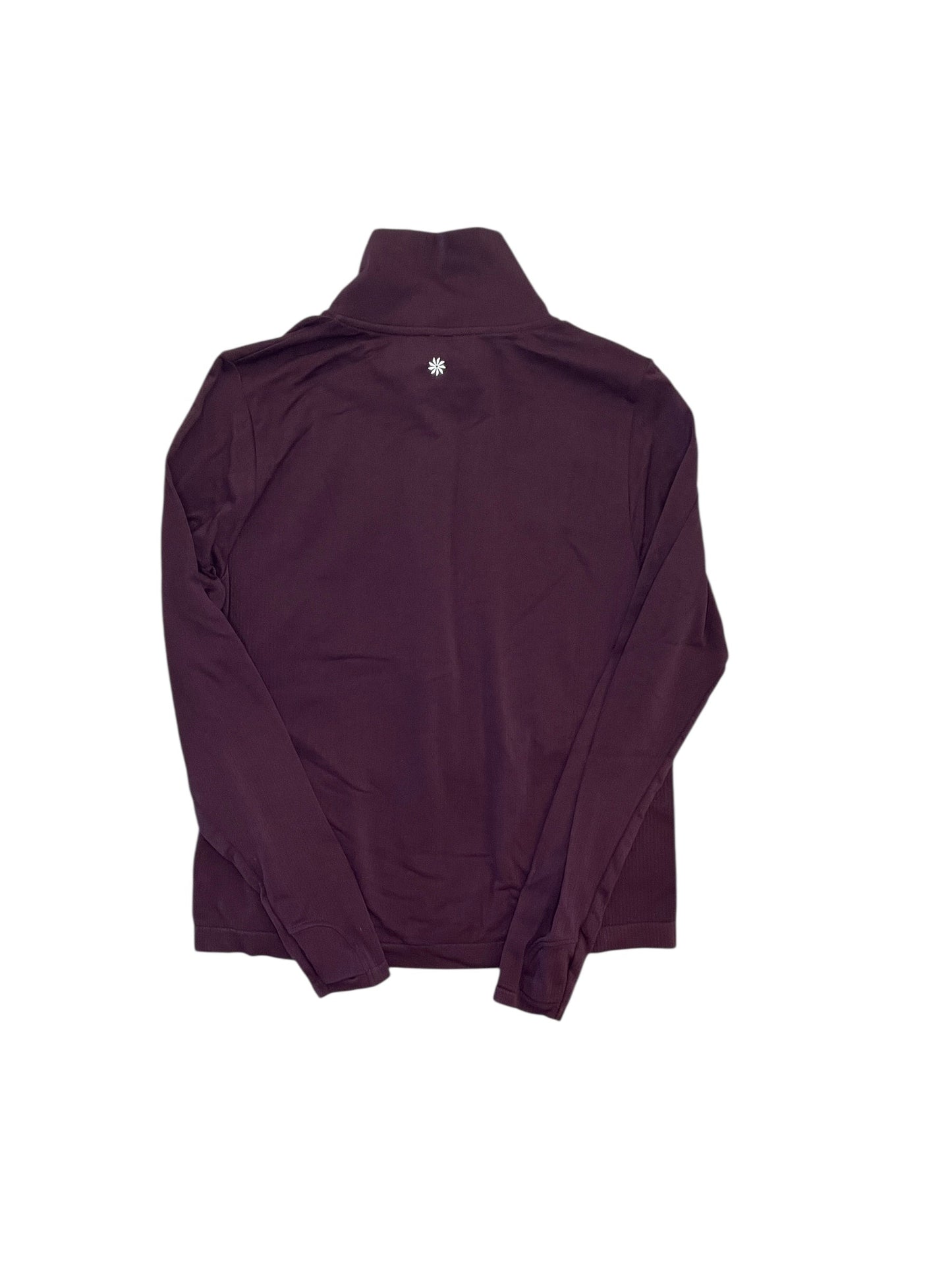 Athletic Top Ls Collar By Athleta In Purple, Size:M