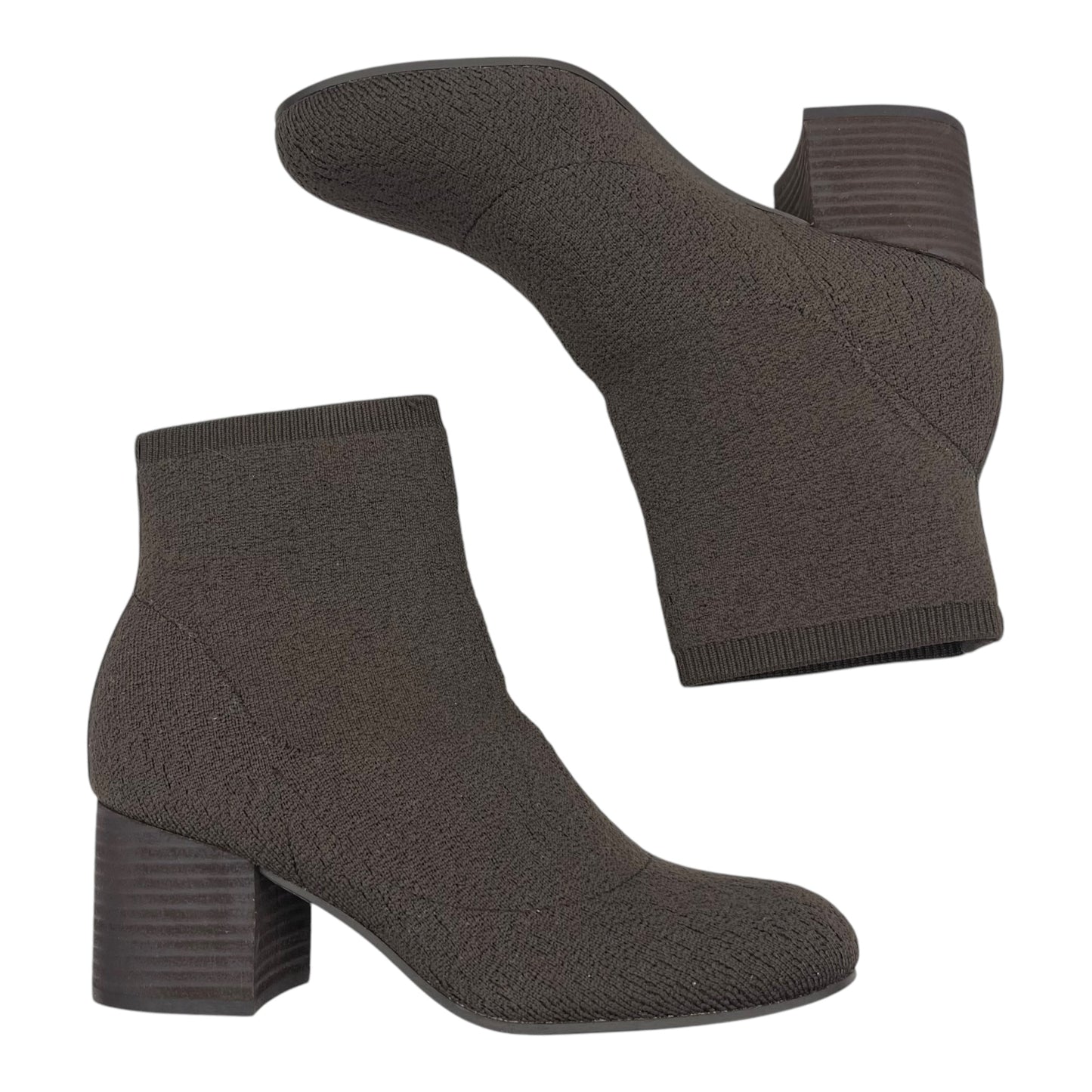 Boots Ankle Heels By Eileen Fisher In Brown, Size:7
