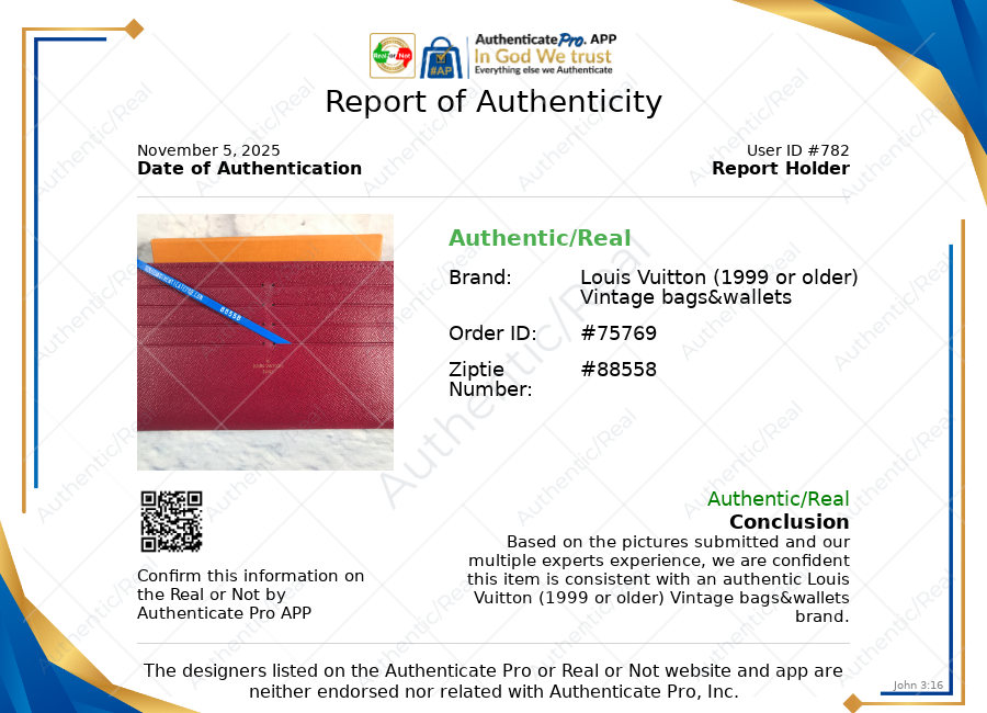 Wallet Luxury Designer By Louis Vuitton, Size: Large