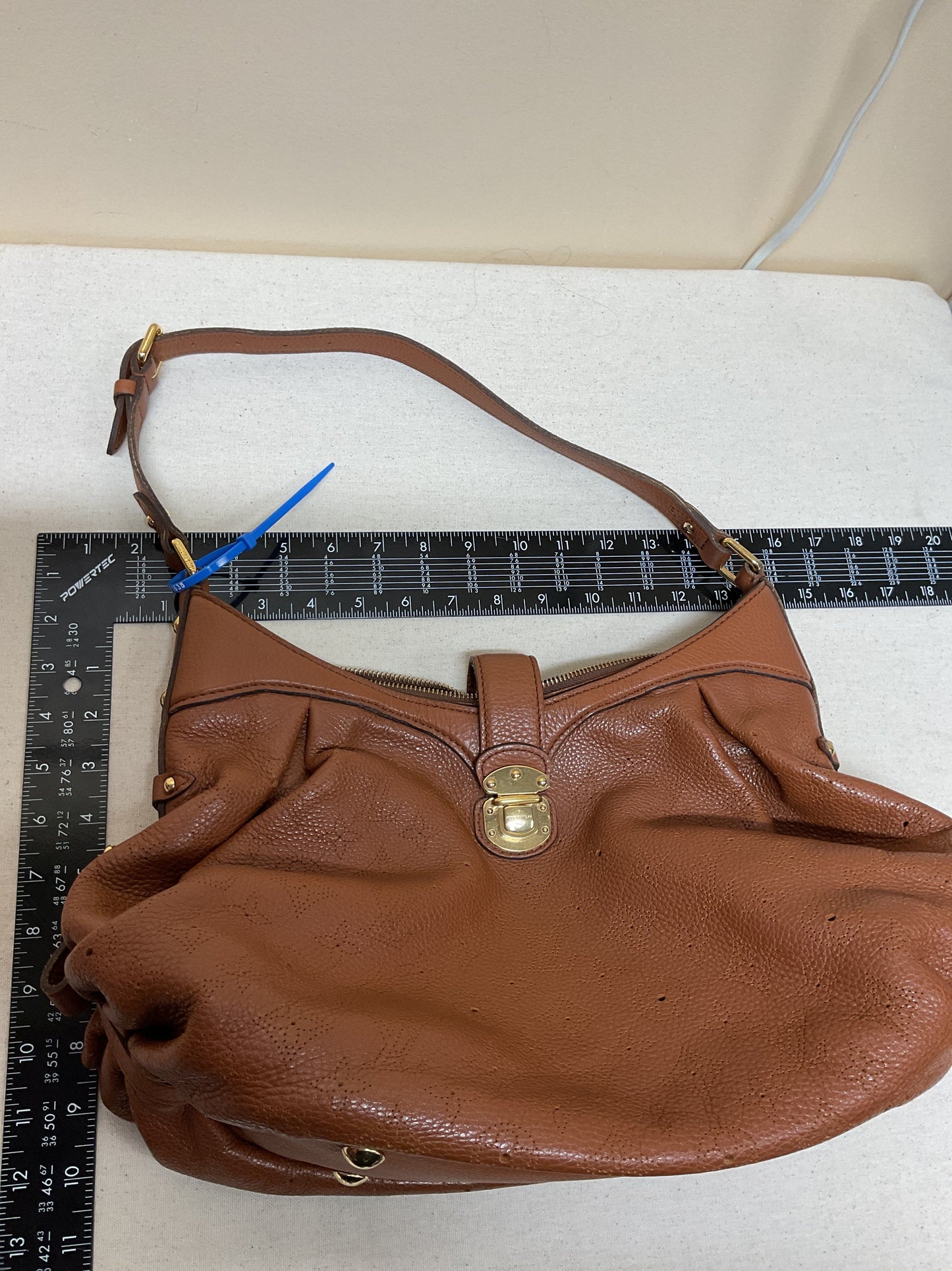 Handbag Luxury Designer By Louis Vuitton In Brown, Size:Medium