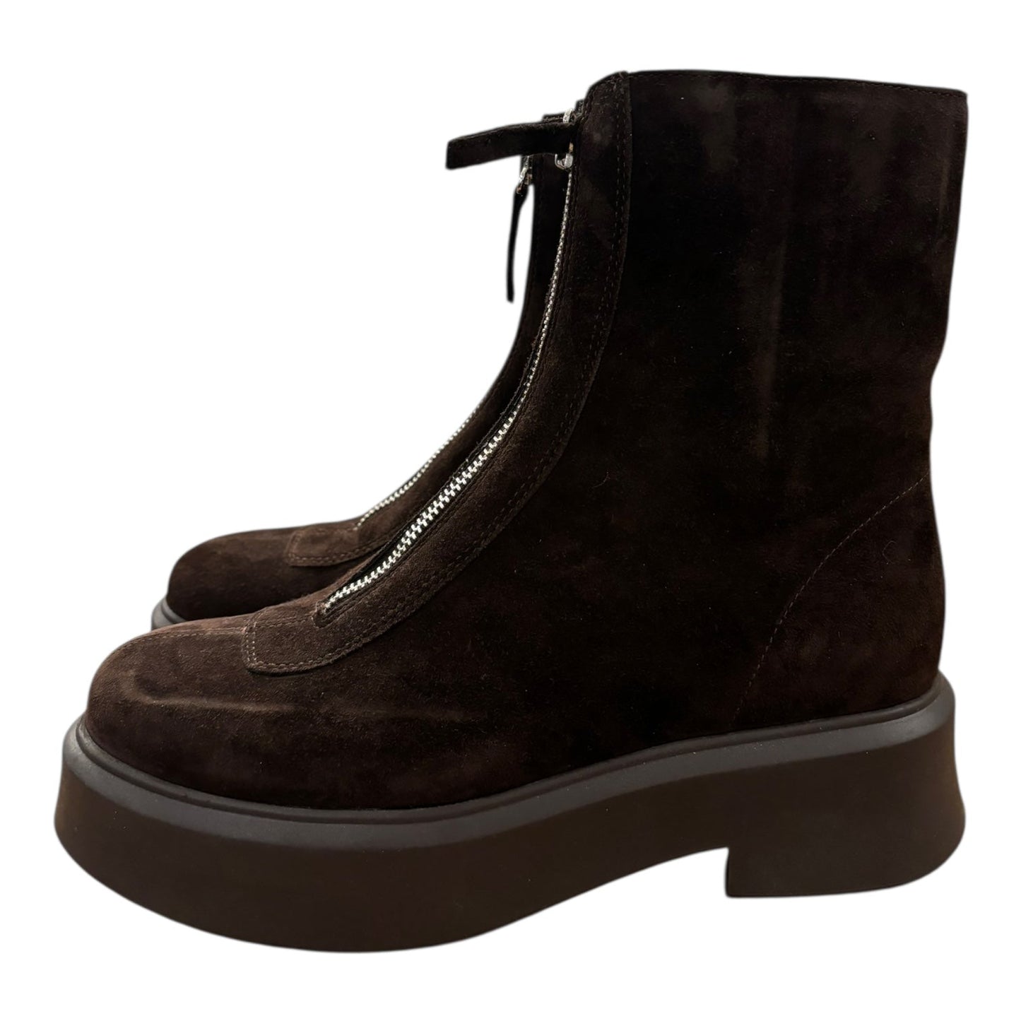 Boots Ankle Heels By Steve Madden In Brown, Size:9