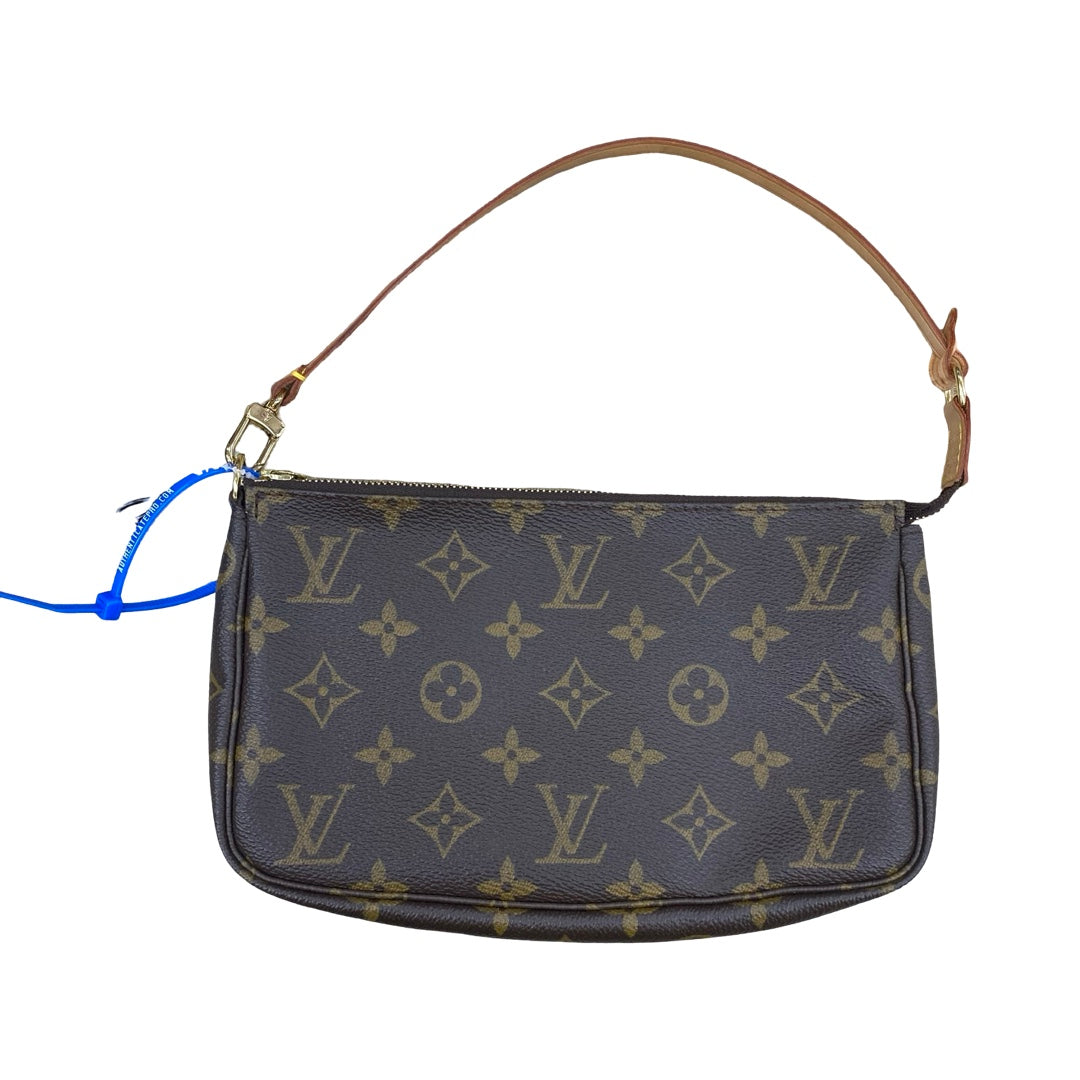 Handbag Luxury Designer By Louis Vuitton In Brown, Size:Small