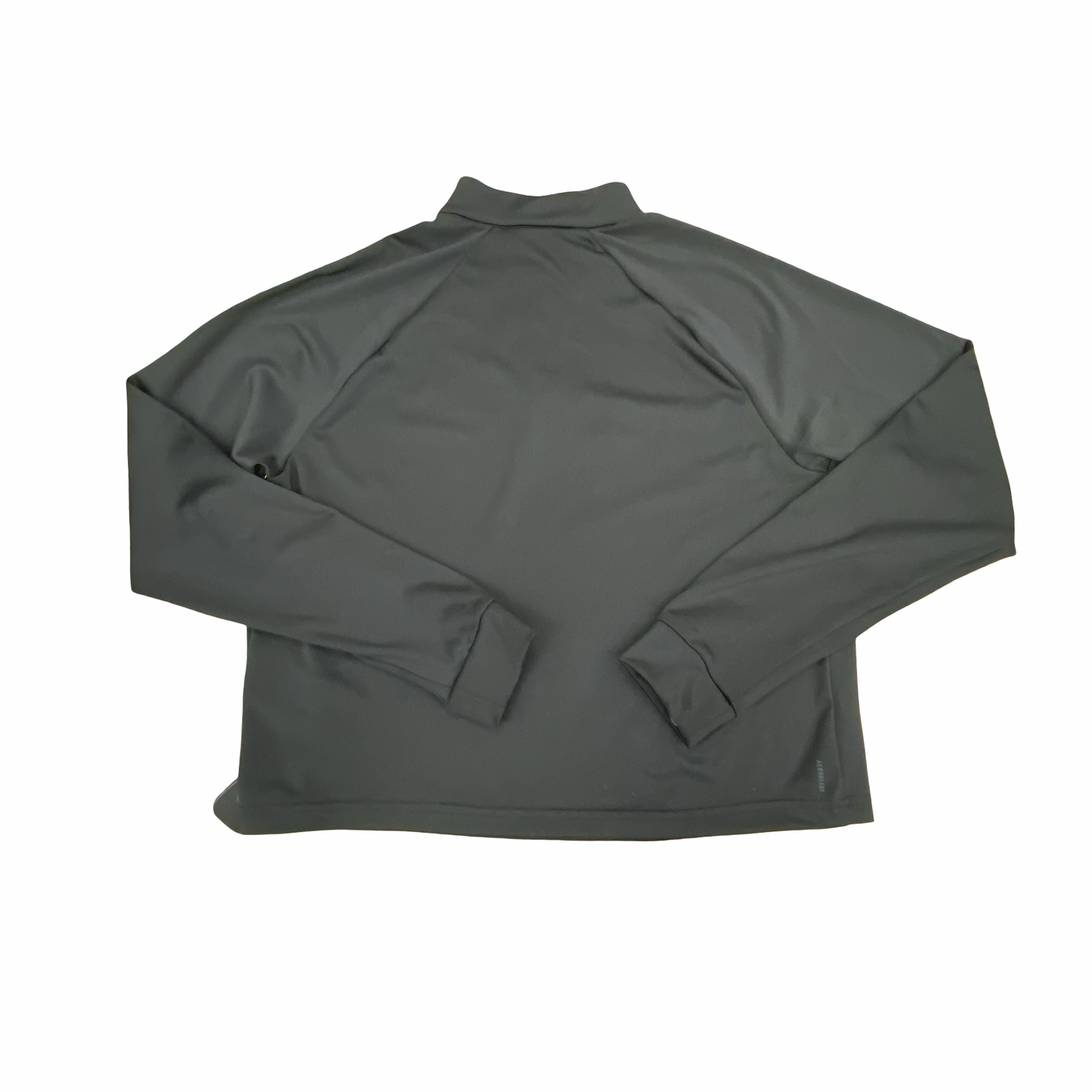 Athletic Top Ls Collar By Adidas In Black, Size:M