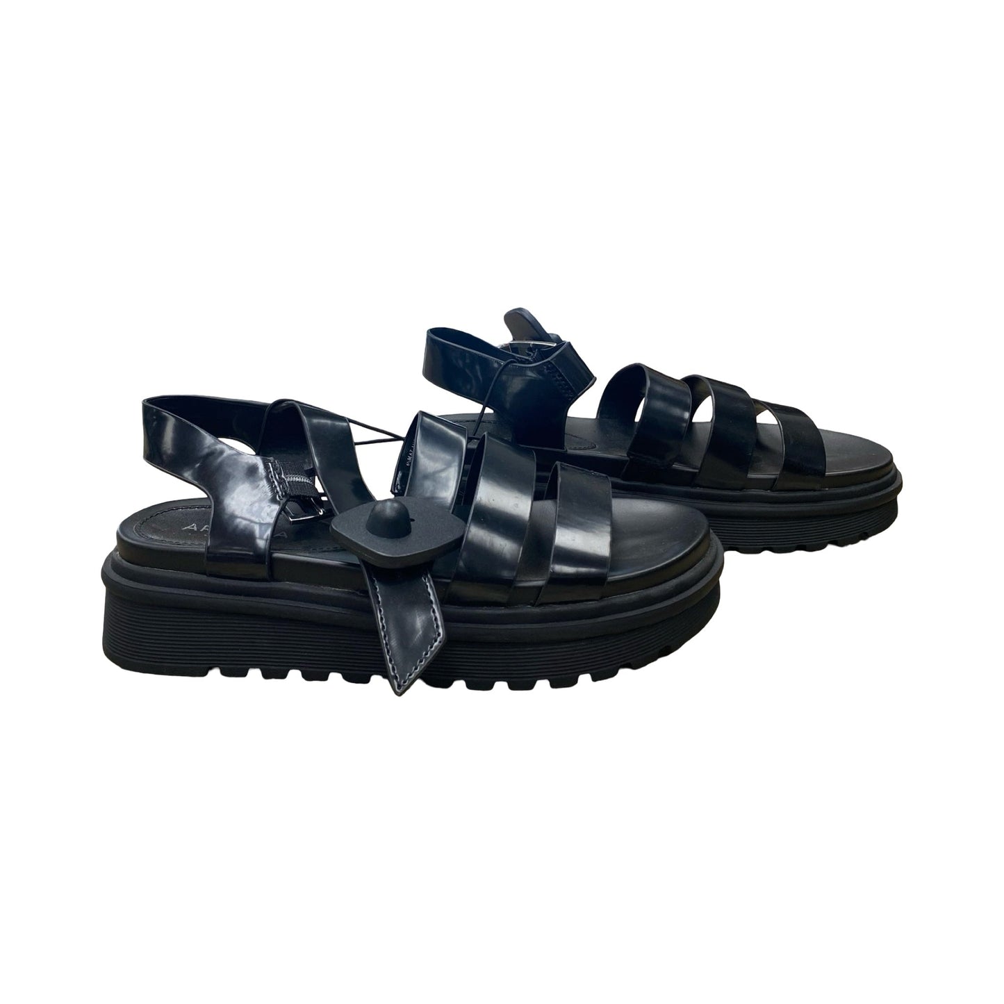 Sandals Heels Platform By Arizona In Black, Size:6.5