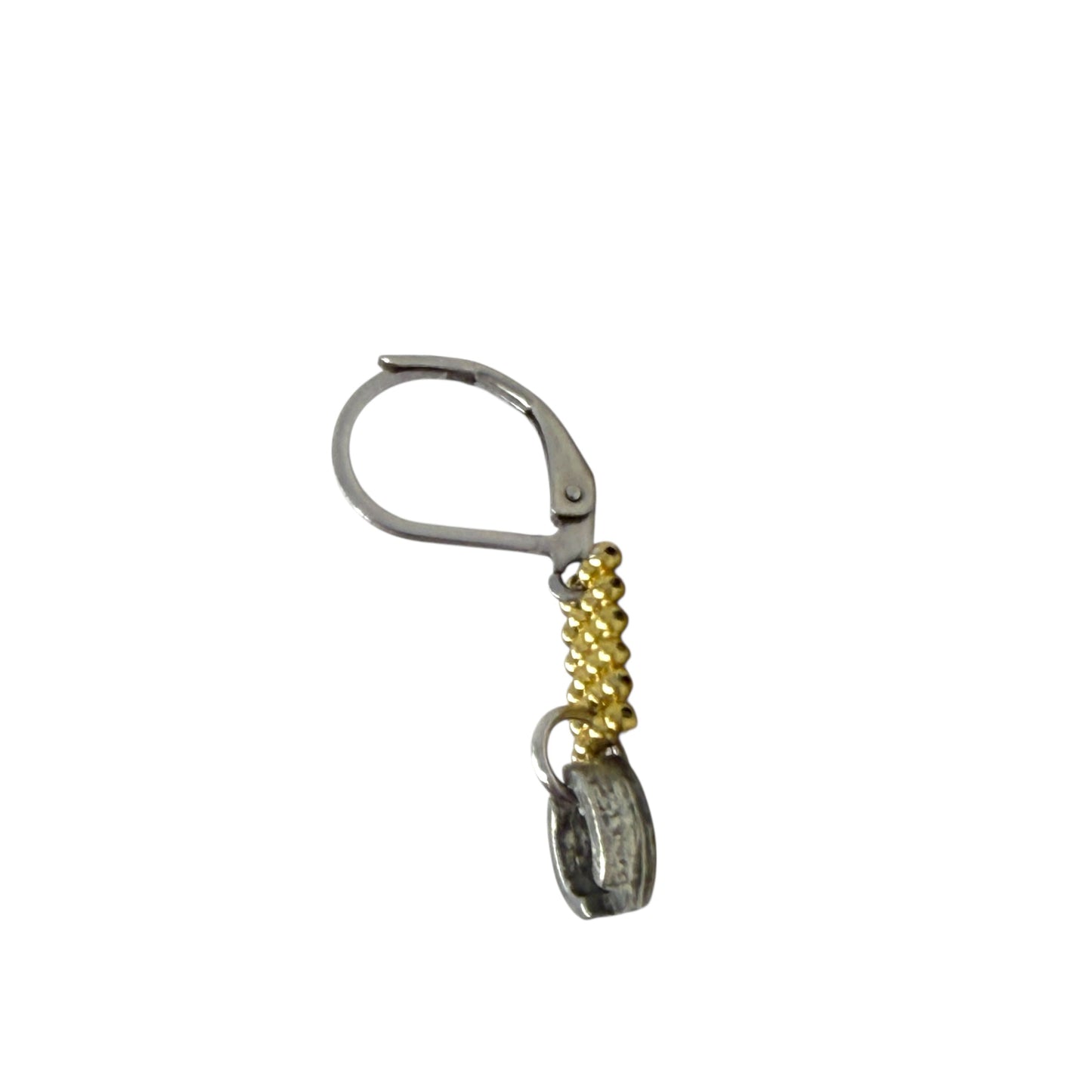 Mixed Metal Dangle Earrings