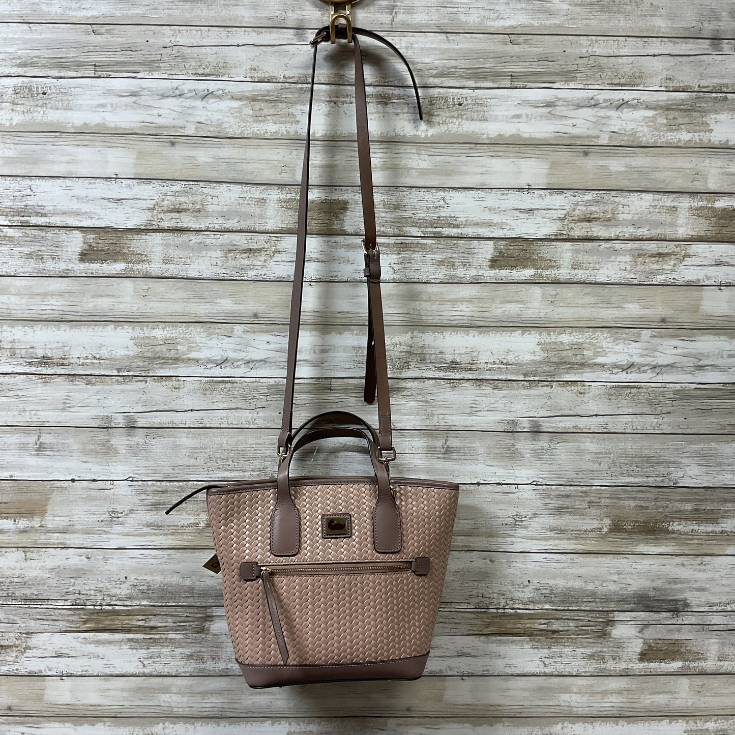Handbag Designer By Dooney And Bourke In Taupe, Size:Small