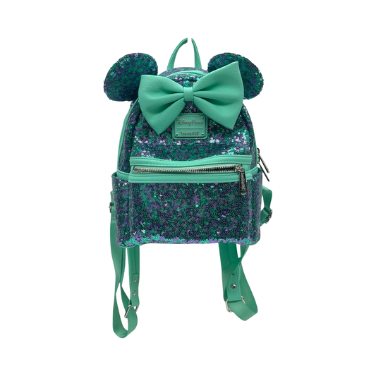 Backpack By Loungefly In Green & Purple, Size:Medium