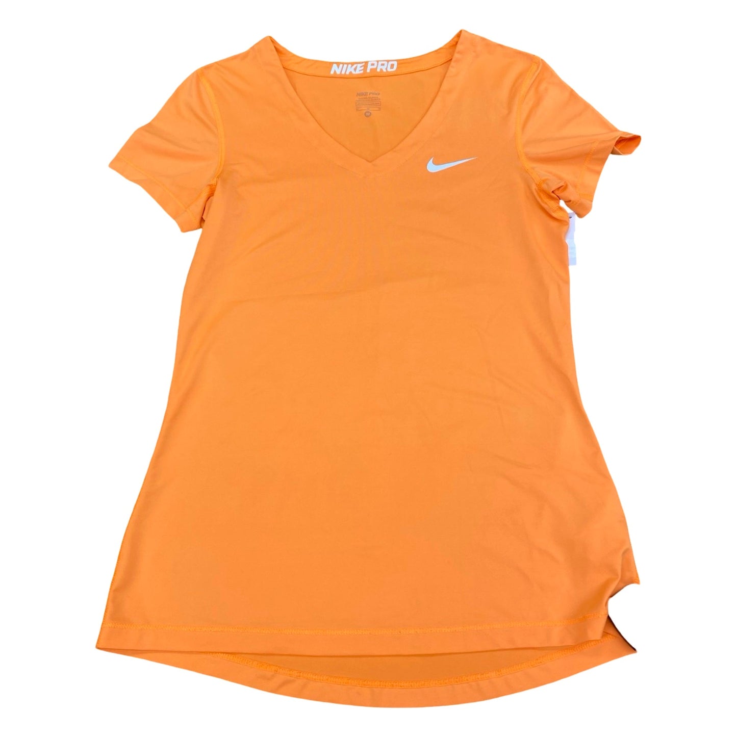 Athletic Top Ss By Nike In Orange, Size:M