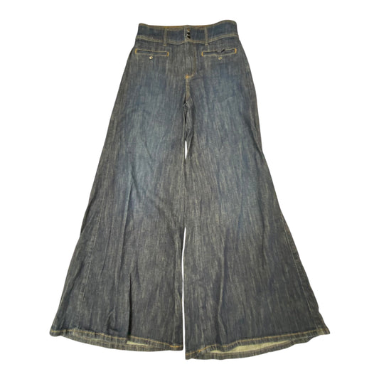 Jeans Wide Leg By Pilcro In Blue Denim, Size:10