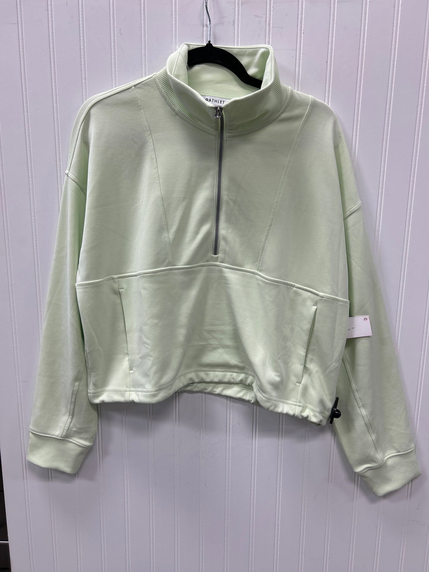 Athletic Jacket By Athleta In Green, Size:L