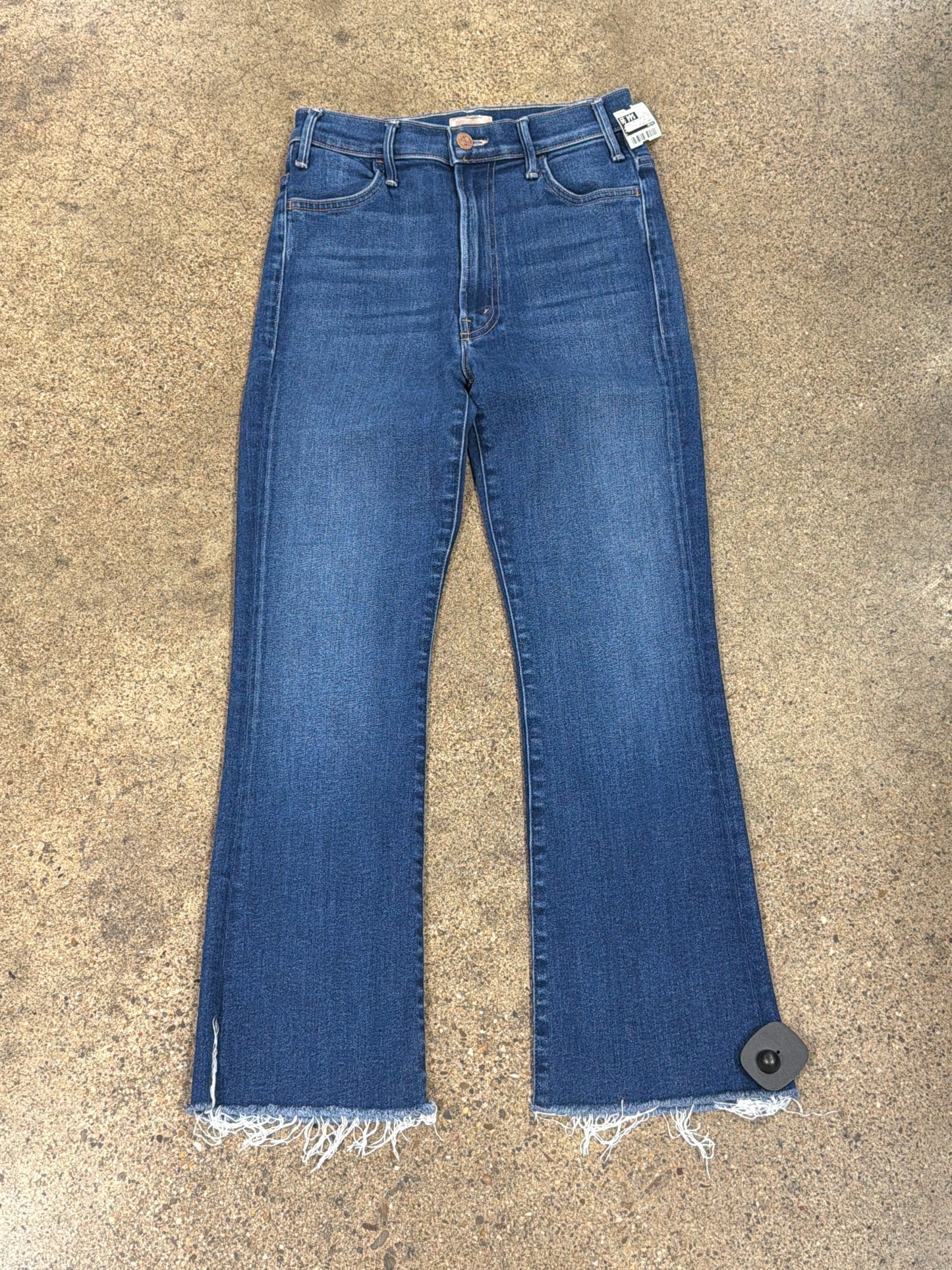 Jeans Straight By Mother In Blue Denim, Size:2