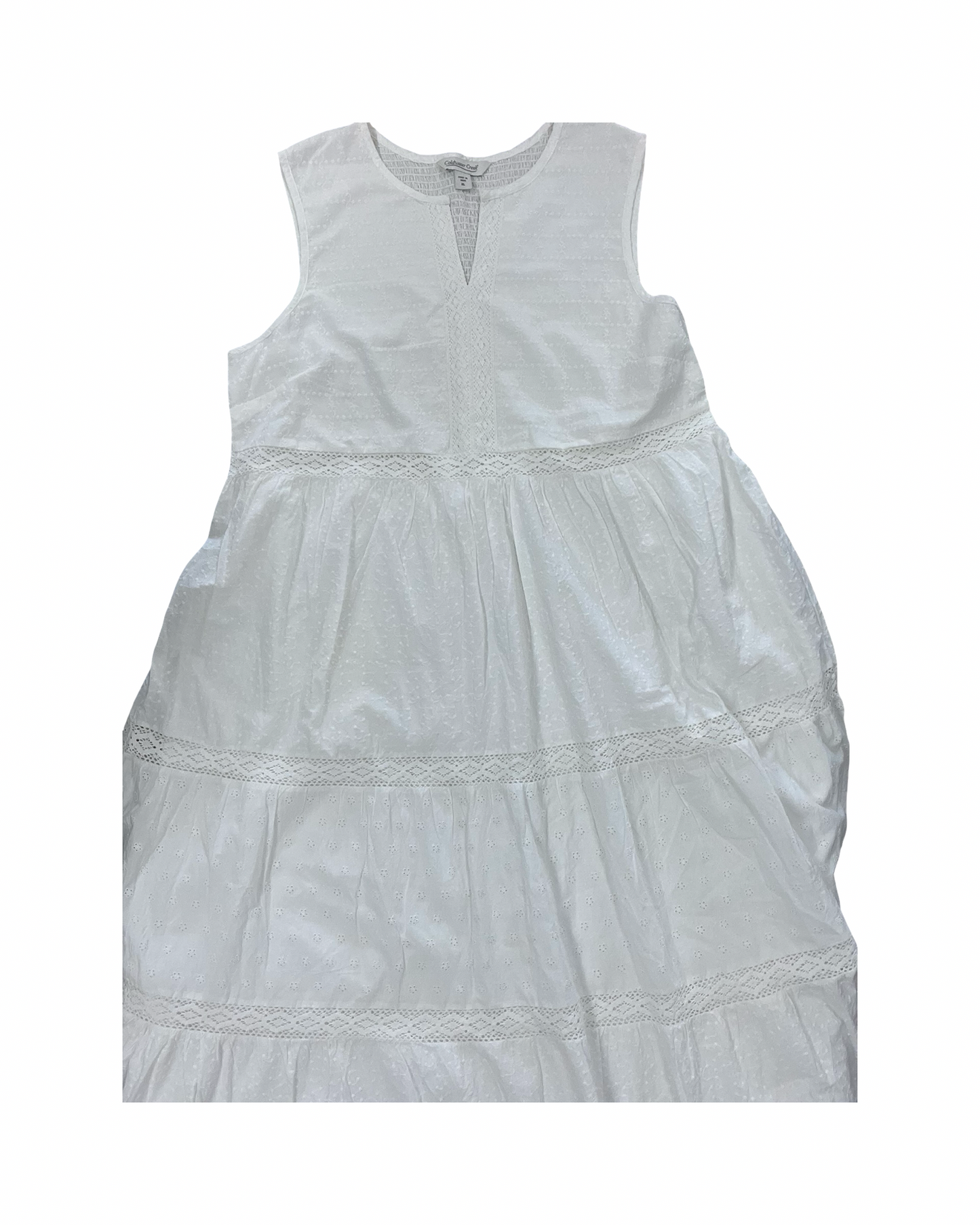 Dress Casual Maxi By Coldwater Creek In White, Size:Xl