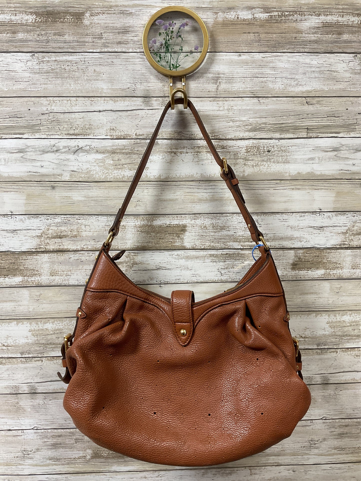 Handbag Luxury Designer By Louis Vuitton In Brown, Size:Medium