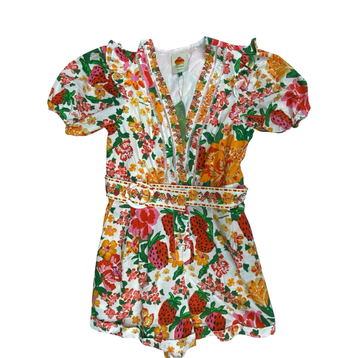Romper Designer By Farm Rio In Multi, Size:S