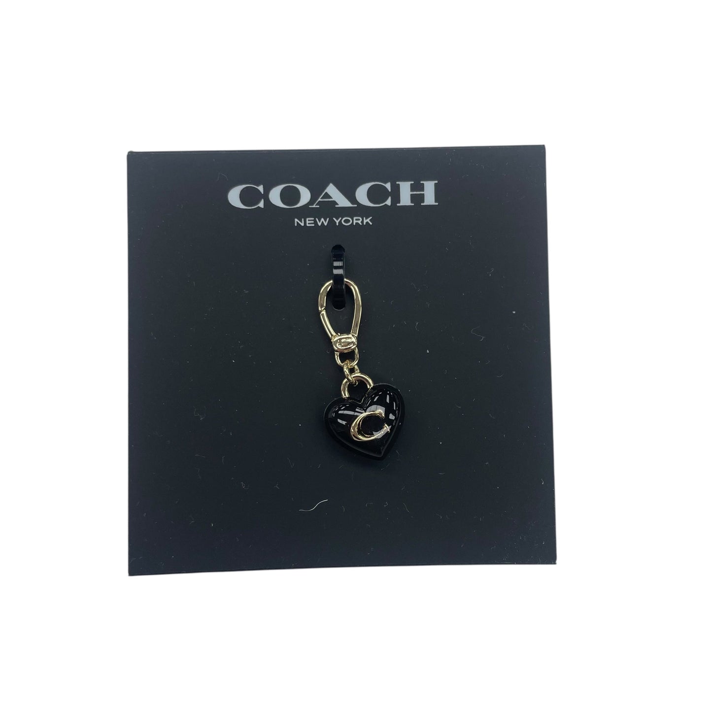 Accessory Designer Label By Coach In Black & Gold