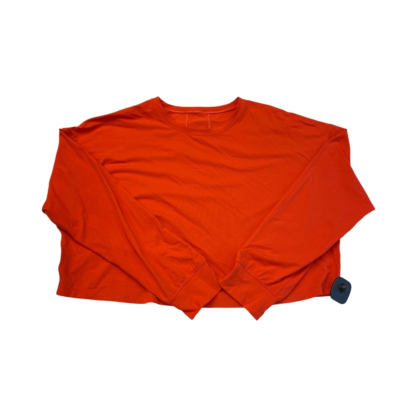 Athletic Top Ls Collar By Lululemon In Orange, Size:S