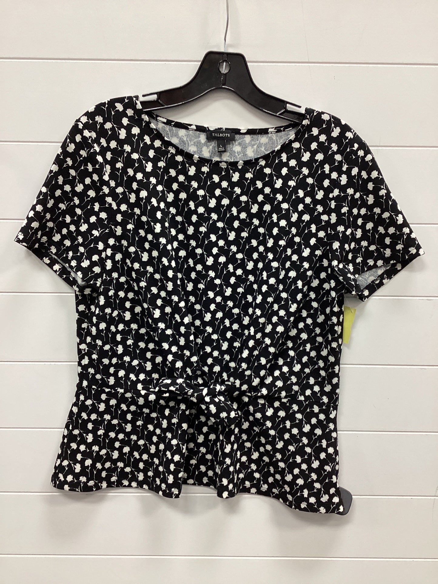 Top Ss By Talbots In Black & White, Size:L