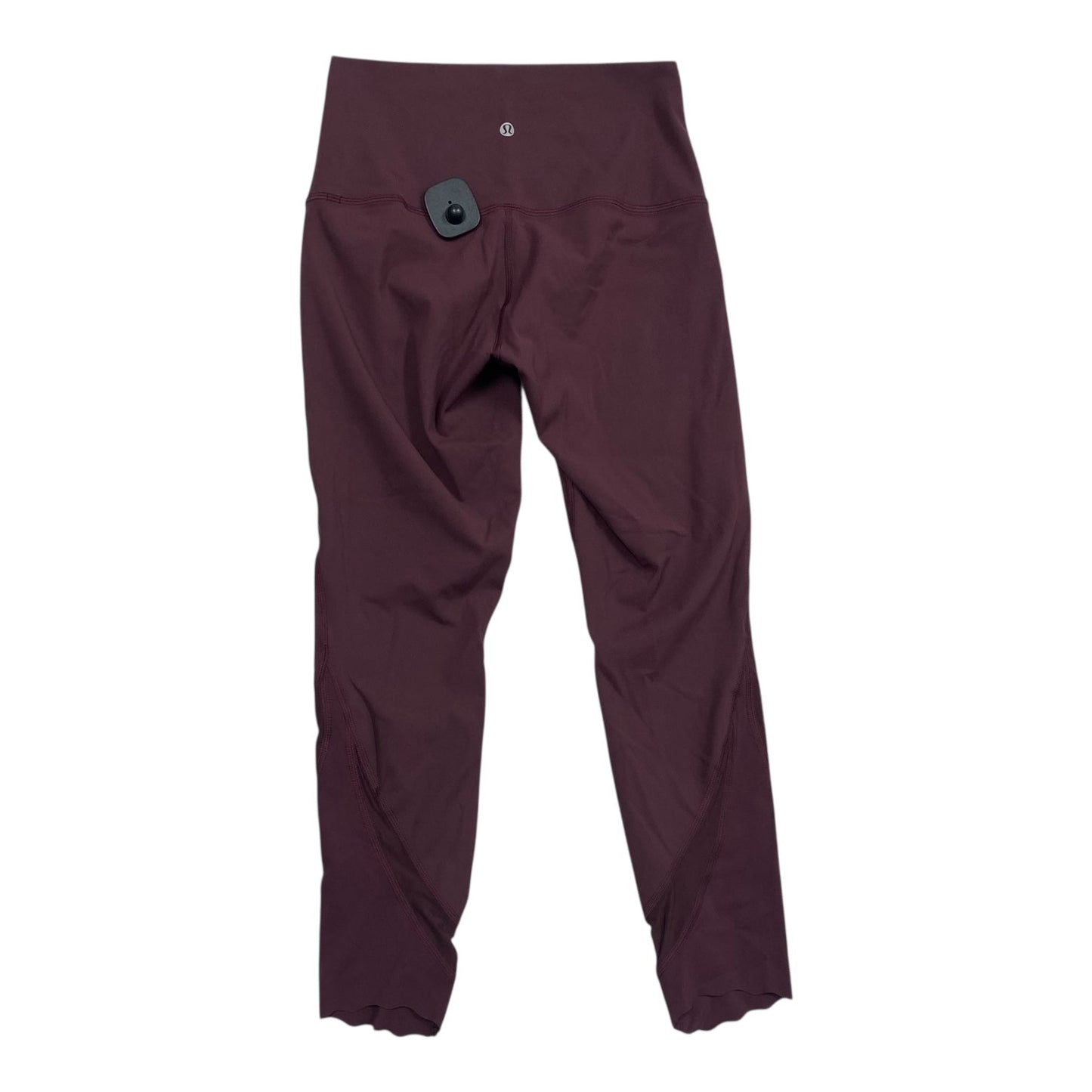 Athletic Capris By Lululemon In Maroon, Size:6