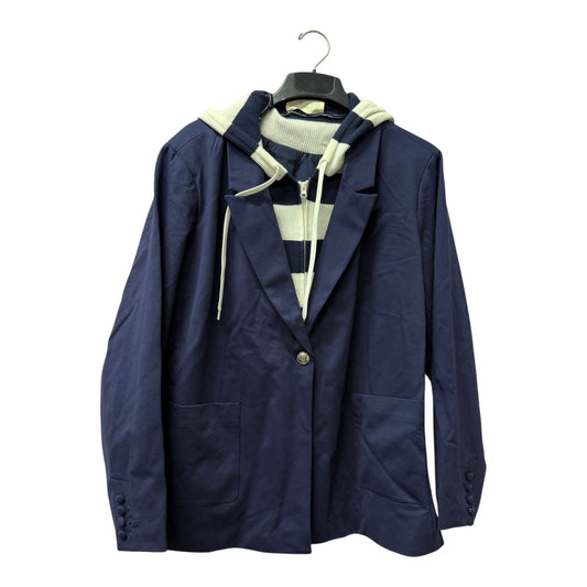 Blazer By CHRISTIE BRINKLEY In Navy, Size:3X