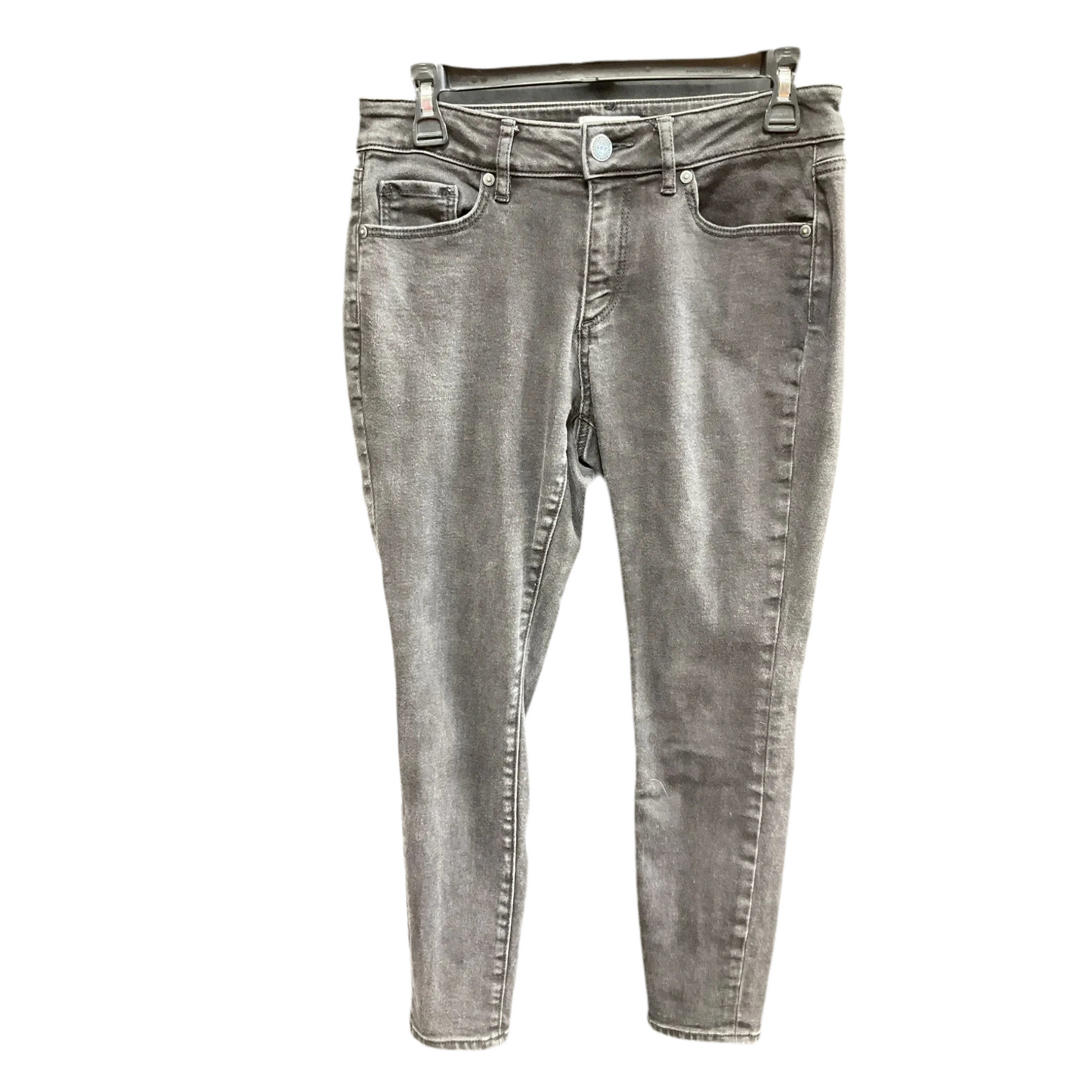 Jeans Skinny By Loft In Black Denim, Size: 6p